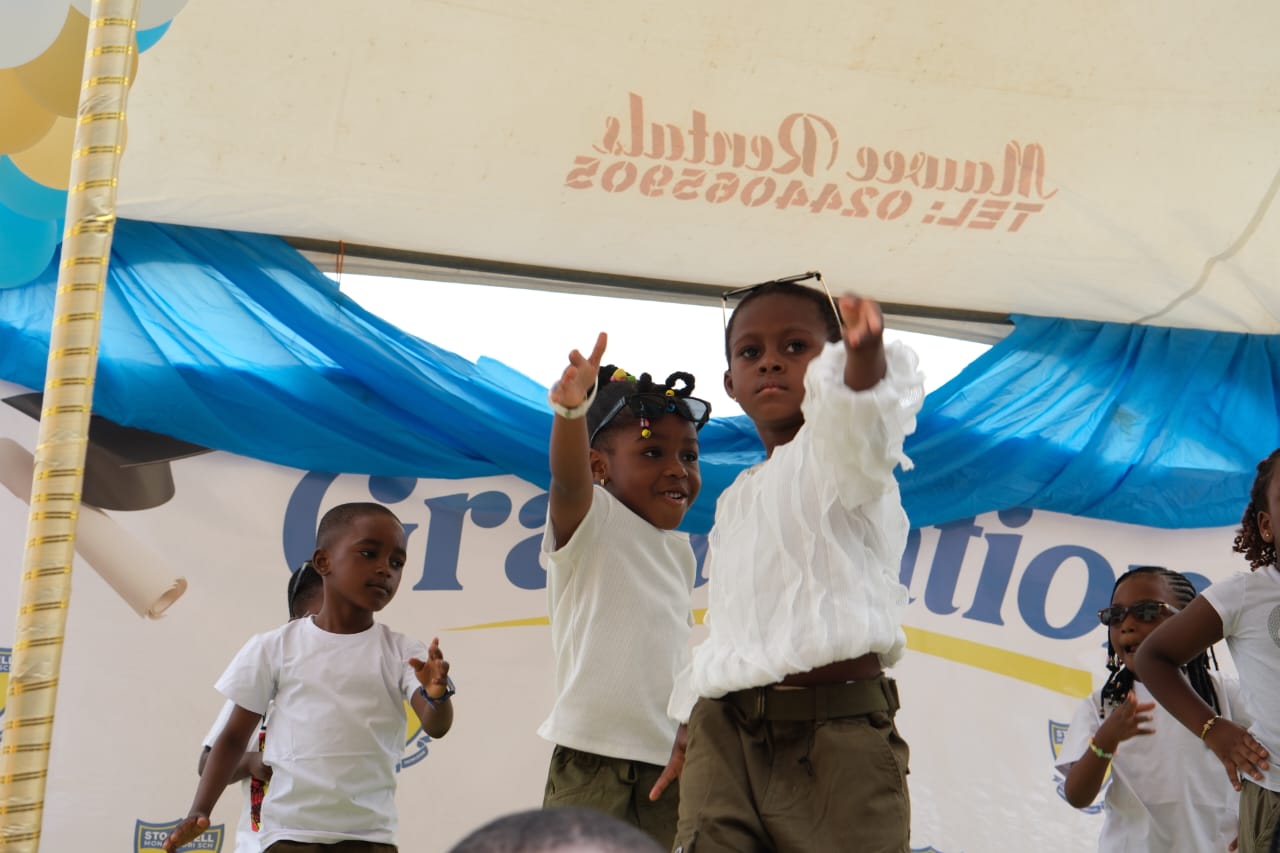 Children taking part in a school performance